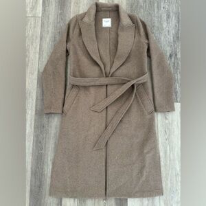 Abercrombie & Fitch Tan Wool Coat